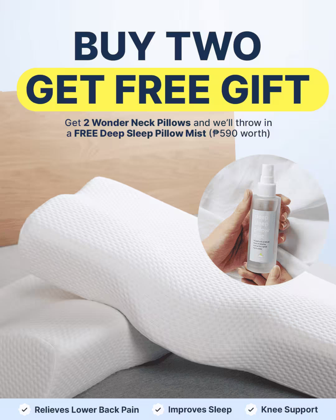 Wonder Pillow - Orthopedic Pain Free Pillow