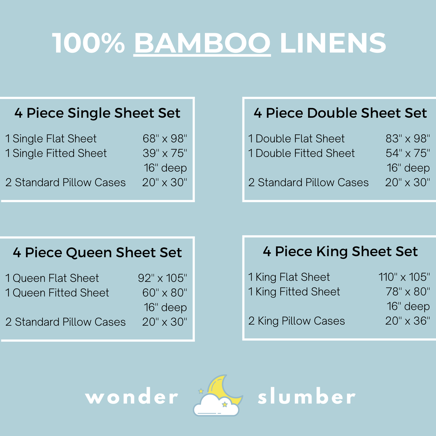 Bamboo Sheets - 100% Bamboo Lyocell